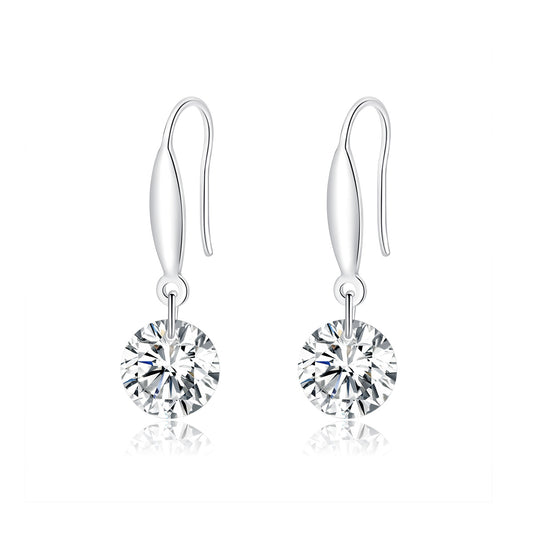 Single Zircon Stud Earrings