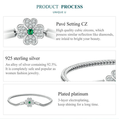 Classic Four-Leaf Clover Bracelet