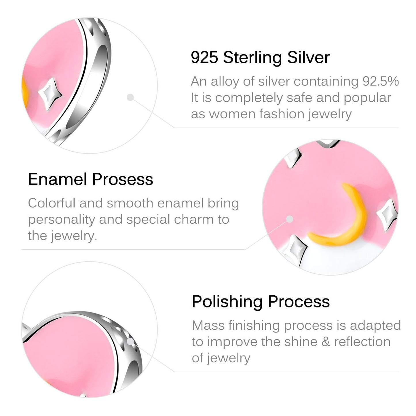 Moon Pink Love Charm