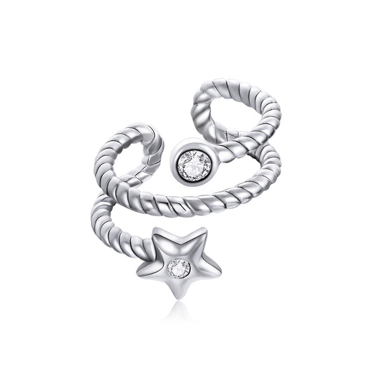 Star Clip Earrings