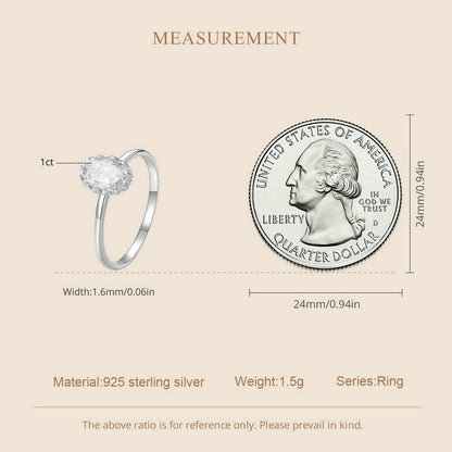 Radiant Beauty 1 Carat Moissanite Ring