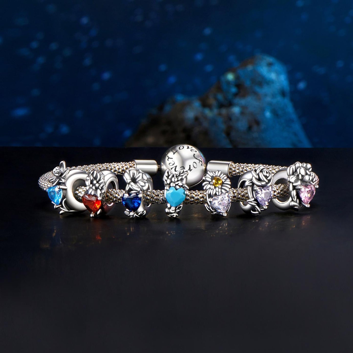 Twelve Birthstones Charm,