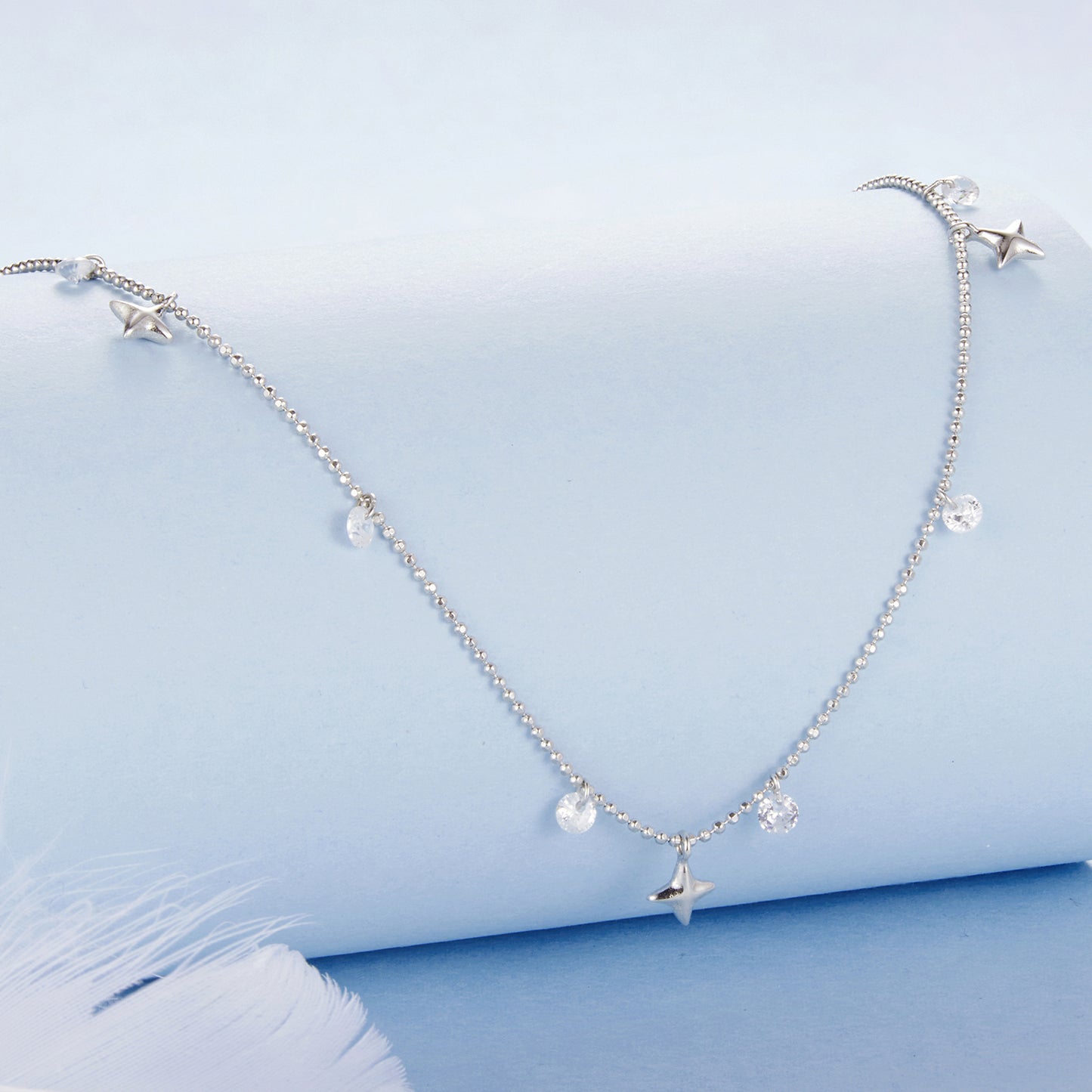 Starry Sky Fringe Necklace