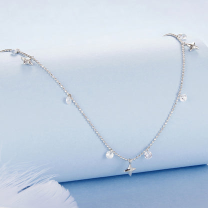 Starry Sky Fringe Necklace