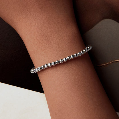 Silver Beaded Bracelet