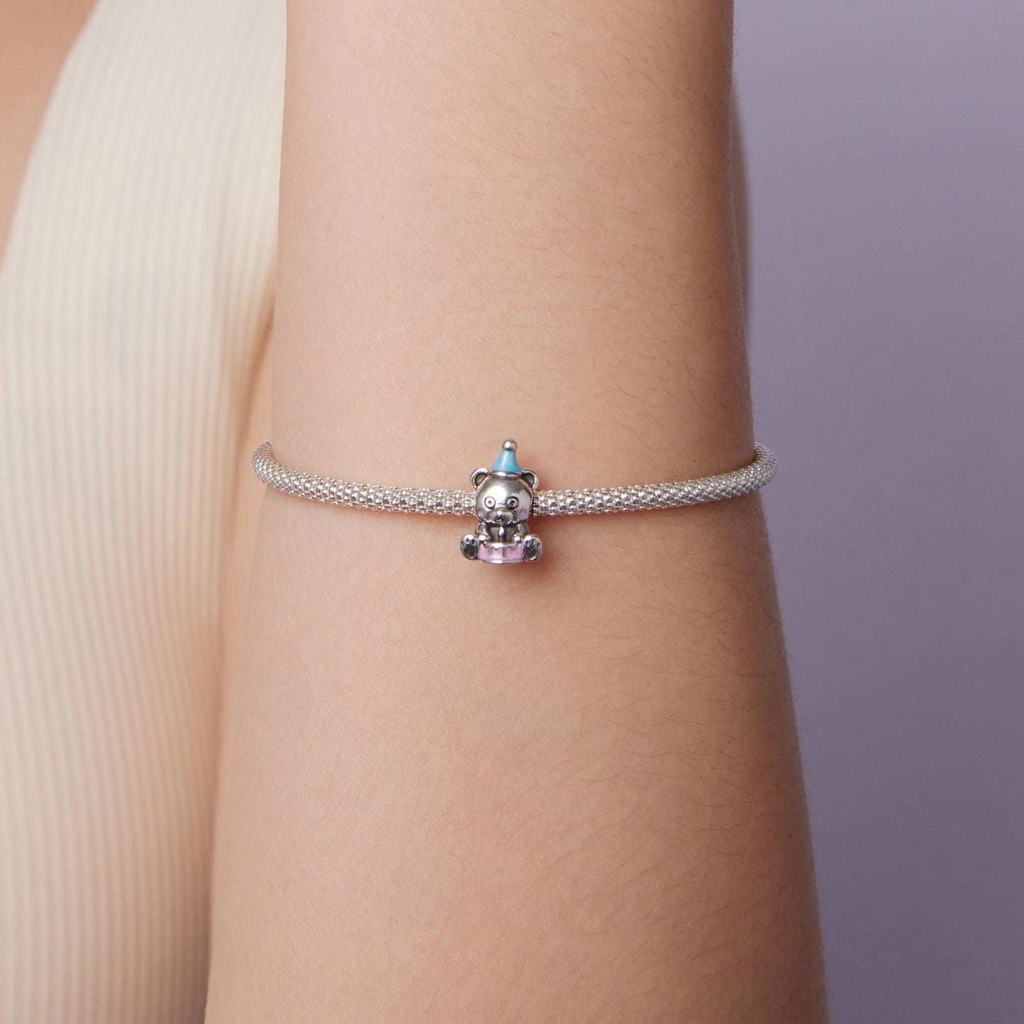 Birthday Cake Bear Charm