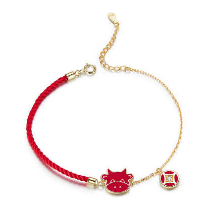 Prosperity Ox Charm Bracelet