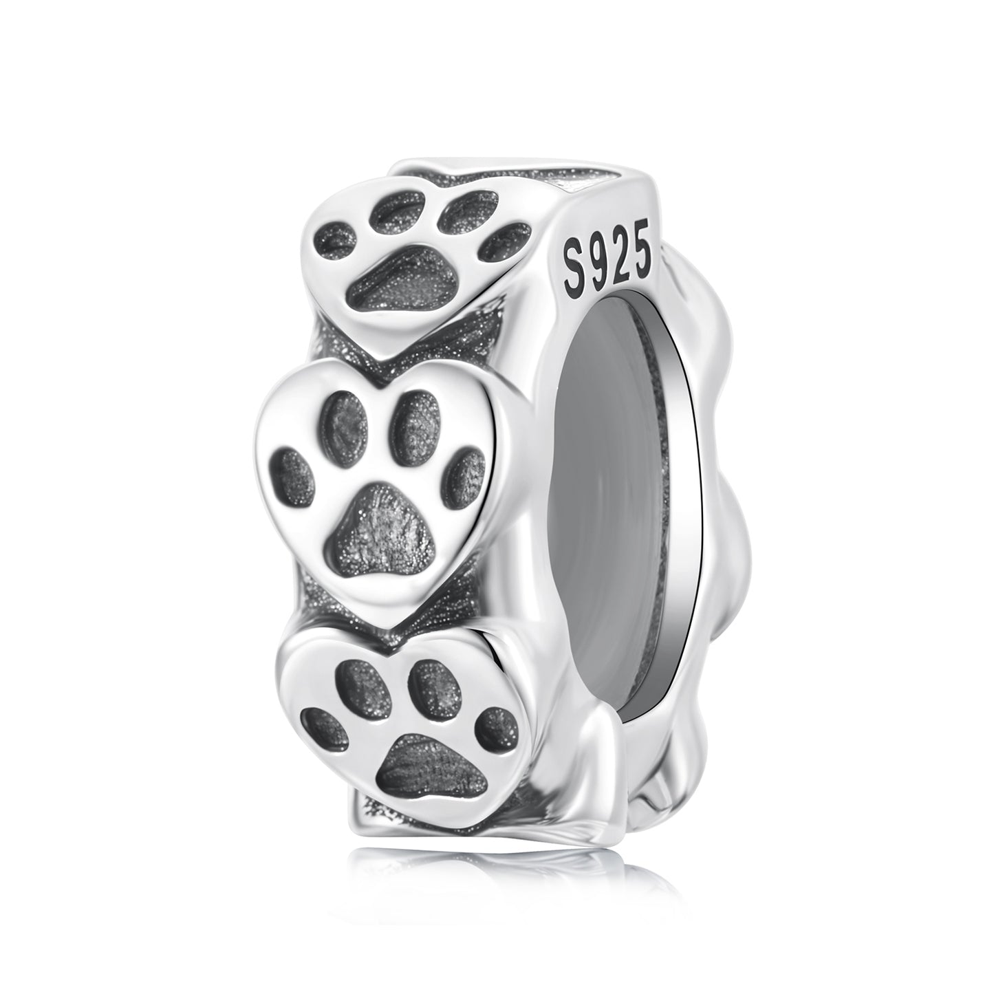 Paw Print Silicone Beads Charm