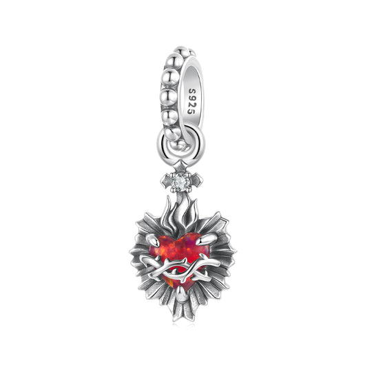 Sacred Heart Pendant Charm
