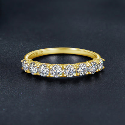 Patterned Moissanite Ring