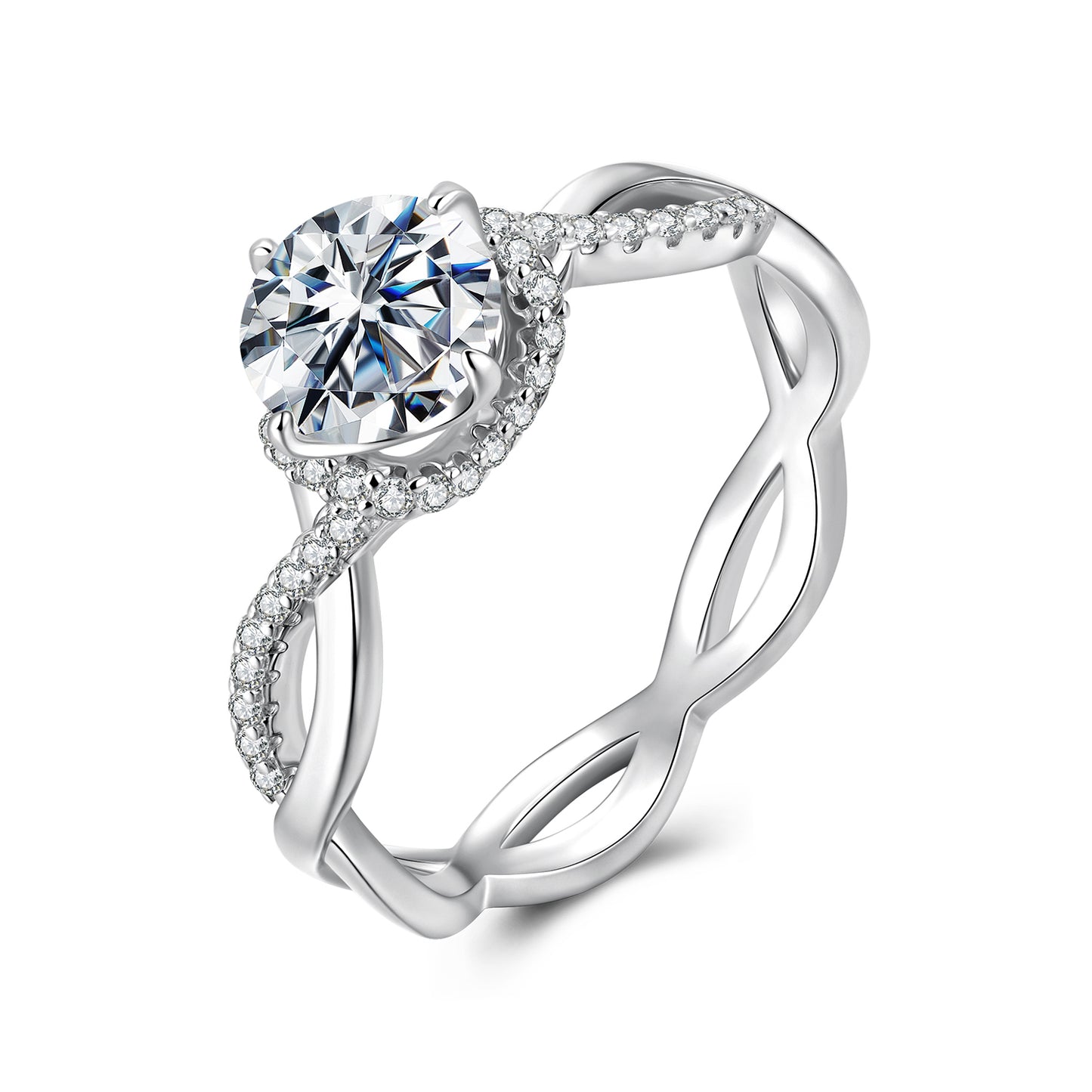 1CT Timeless Elegance Moissanite Ring