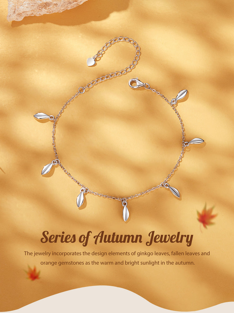 Autumn Leaf Charm Bracelet