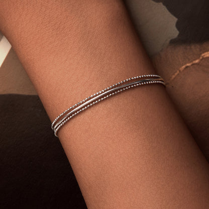 Minimalist Triple-Layer Bracelet