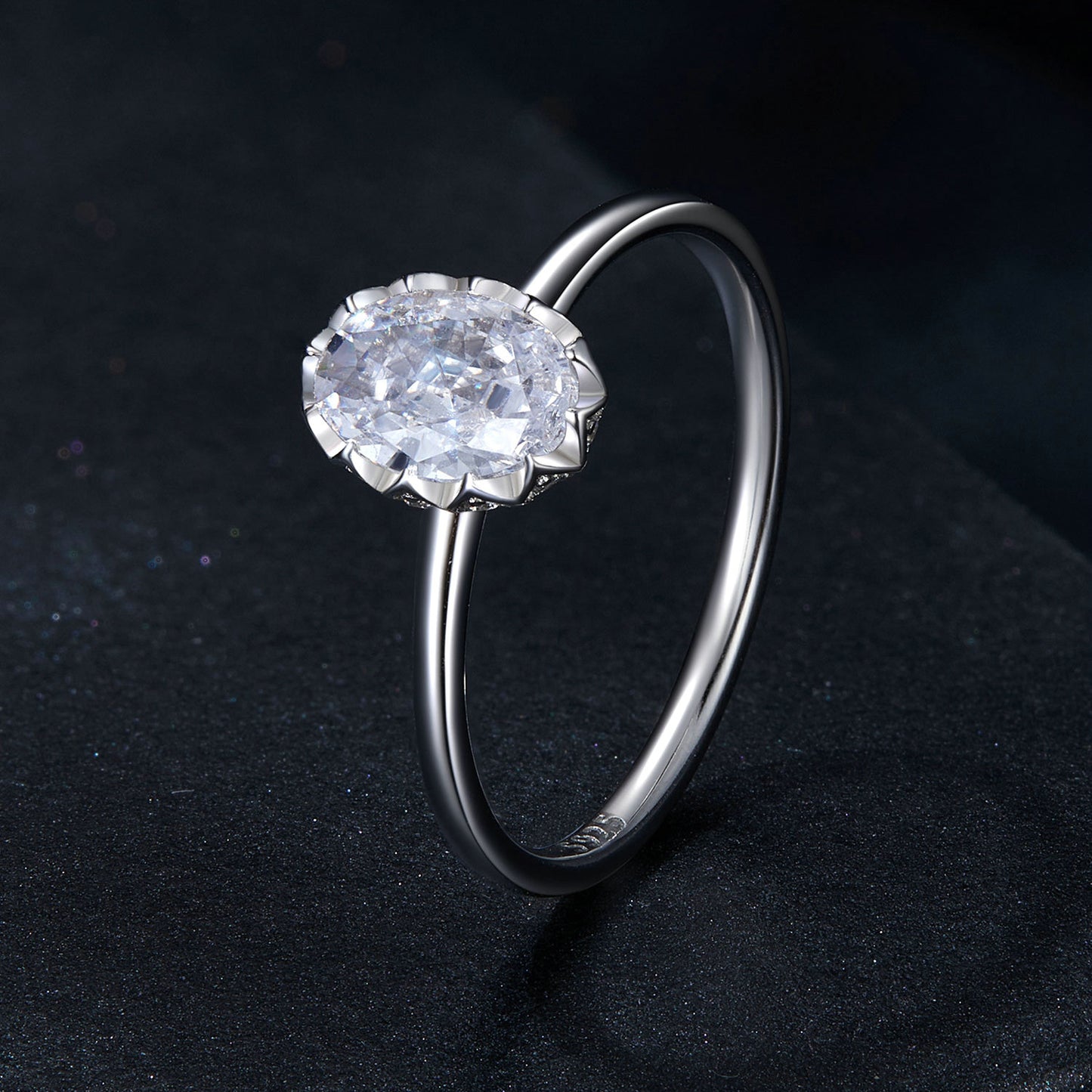 Radiant Beauty 1 Carat Moissanite Ring