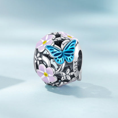 Flower & Butterfly Bead Charm