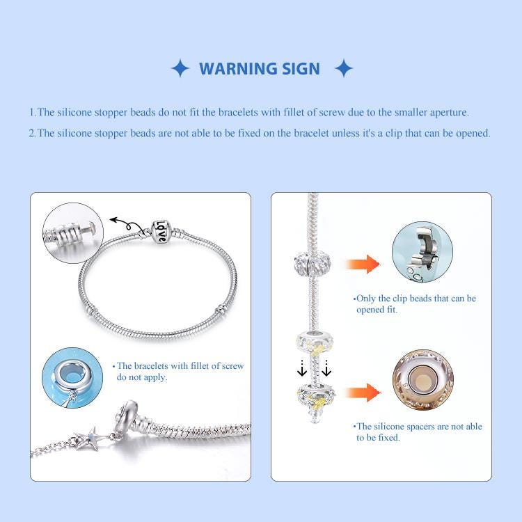 Dreamy Starry Spacer Beads Charm