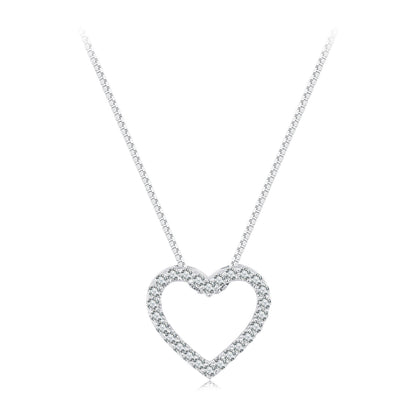 Heart-Shaped Moissanite Necklace