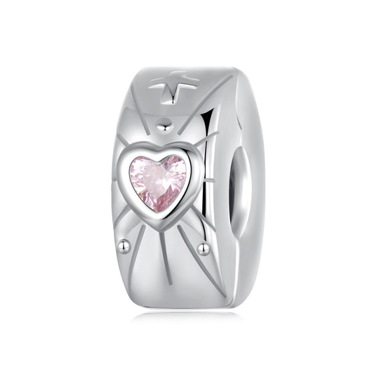 Heart Light Stopper Beads Charm