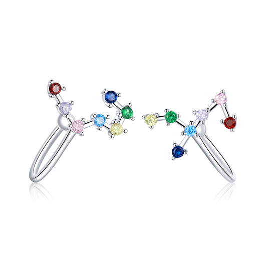 Star Track Hoop Earrings
