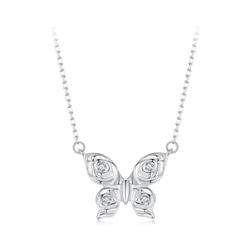 Rose and Butterfly Necklace