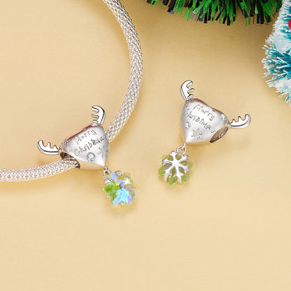Elk Snowflake Charm