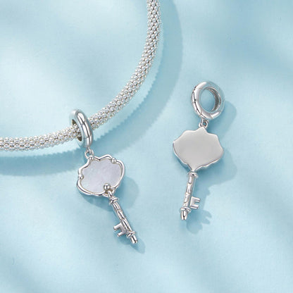 Shell Key Pendant Charm