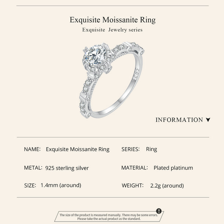 Exquisite Moissanite Ring