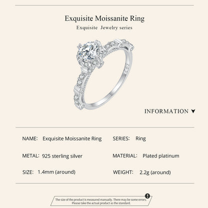 Exquisite Moissanite Ring