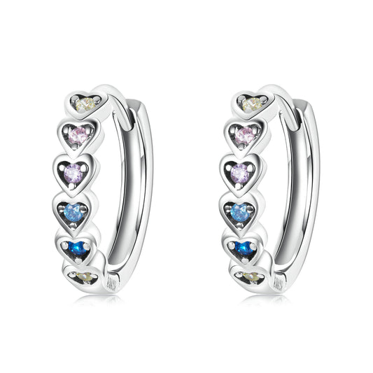 Rainbow Heart Earrings