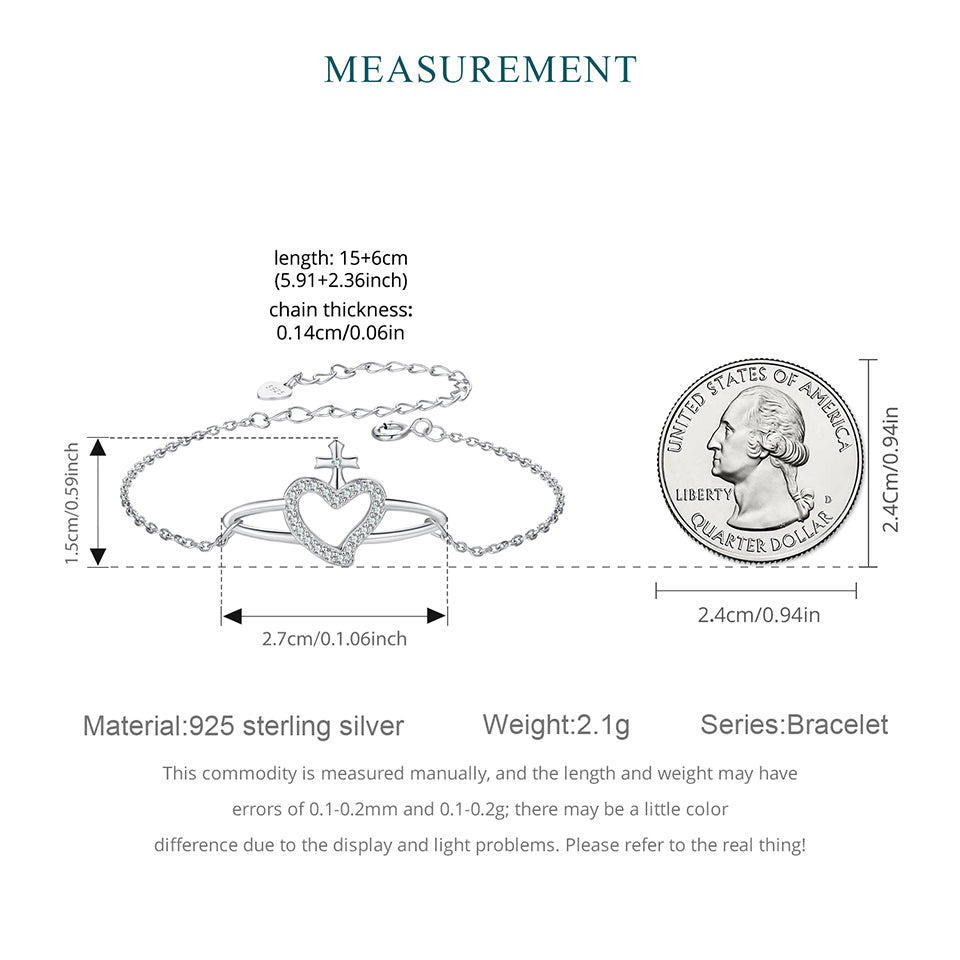 Celestial Heart Charm Bracelet