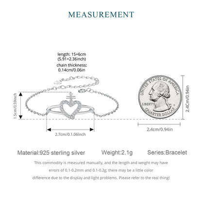 Celestial Heart Charm Bracelet