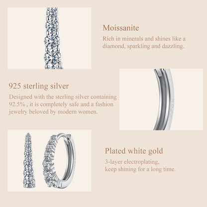 Moissanite Ear Climbers