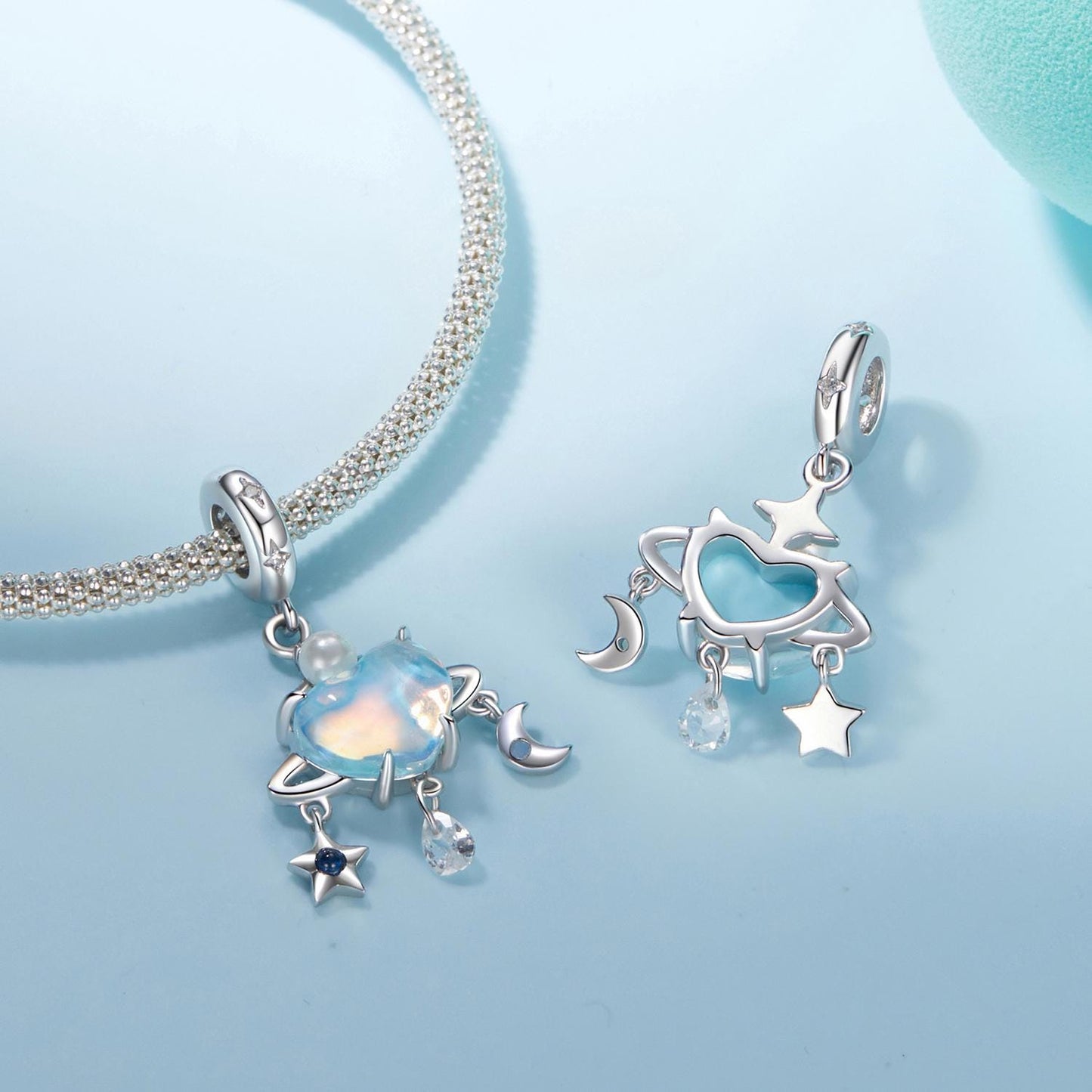 Blue Planet Pendant Charm