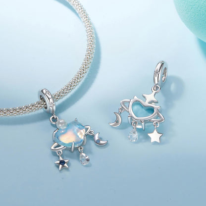 Blue Planet Pendant Charm