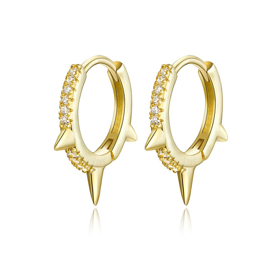 Asymmetric Geometric Clip-On Earrings