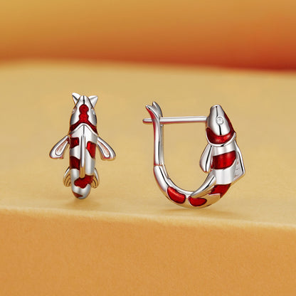Lucky Koi Clip-On Earrings