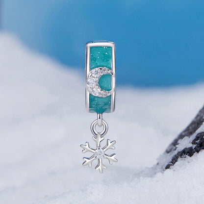 Snowflake Stopper Beads Charm