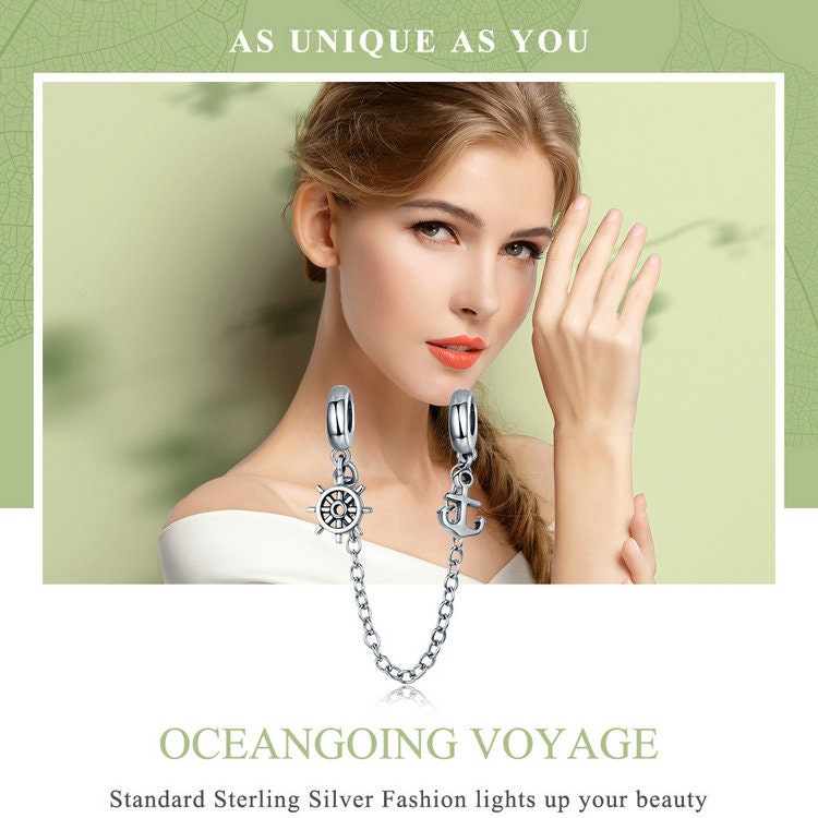 Oceangoing Voyage Safety Chain Charm