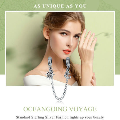 Oceangoing Voyage Safety Chain Charm