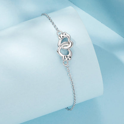 Heart Lock Charm Bracelet