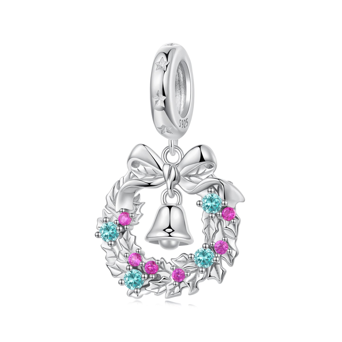 Christmas Wreath Pendant Charm