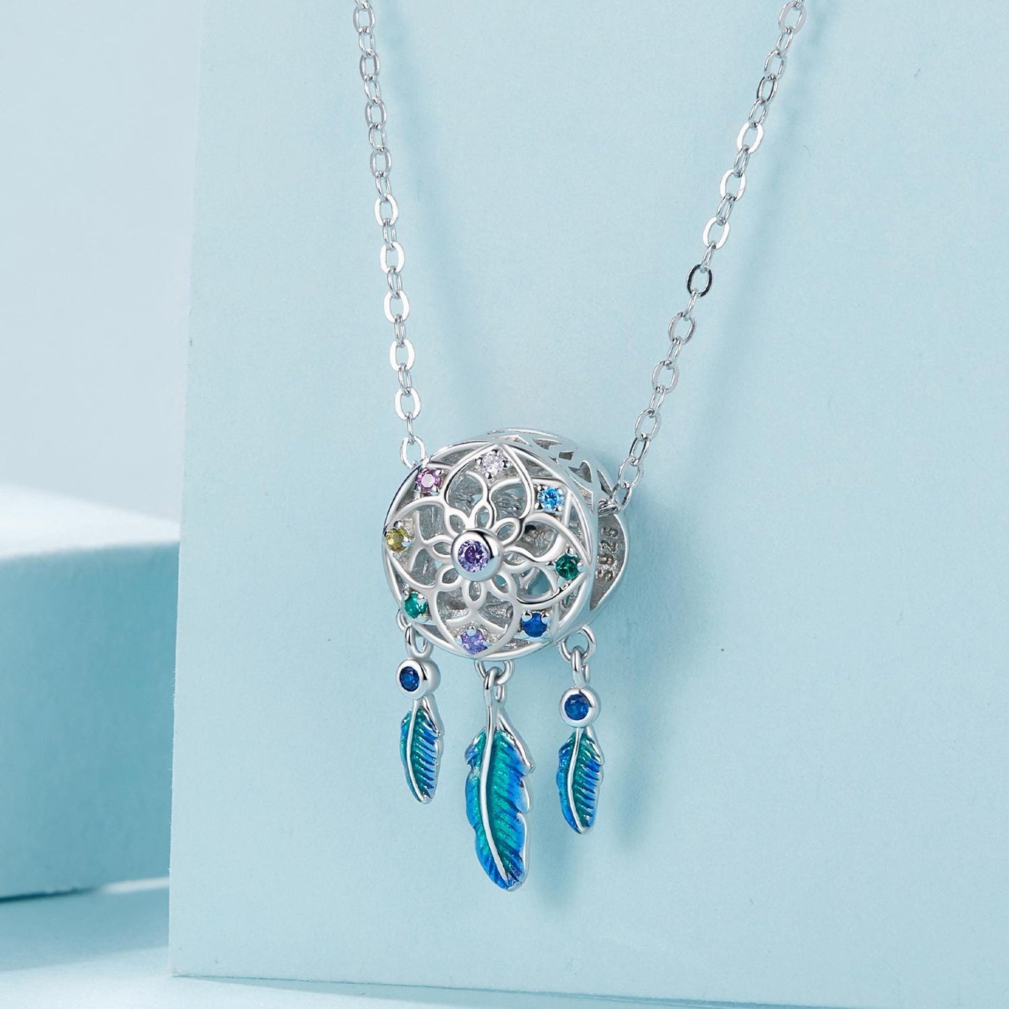 Rainbow Dreamcatcher Charm