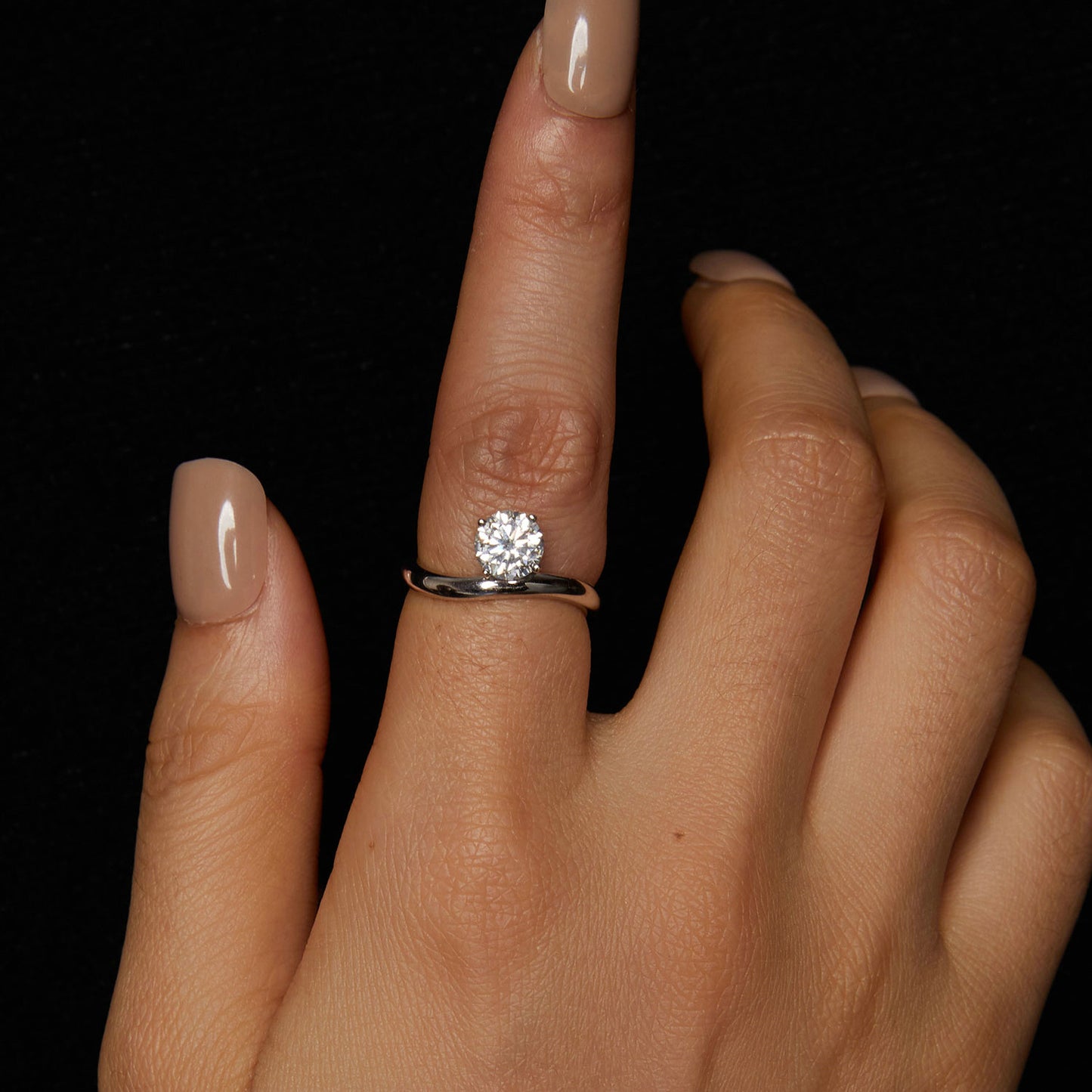 Minimalist 1 Carat Moissanite Ring
