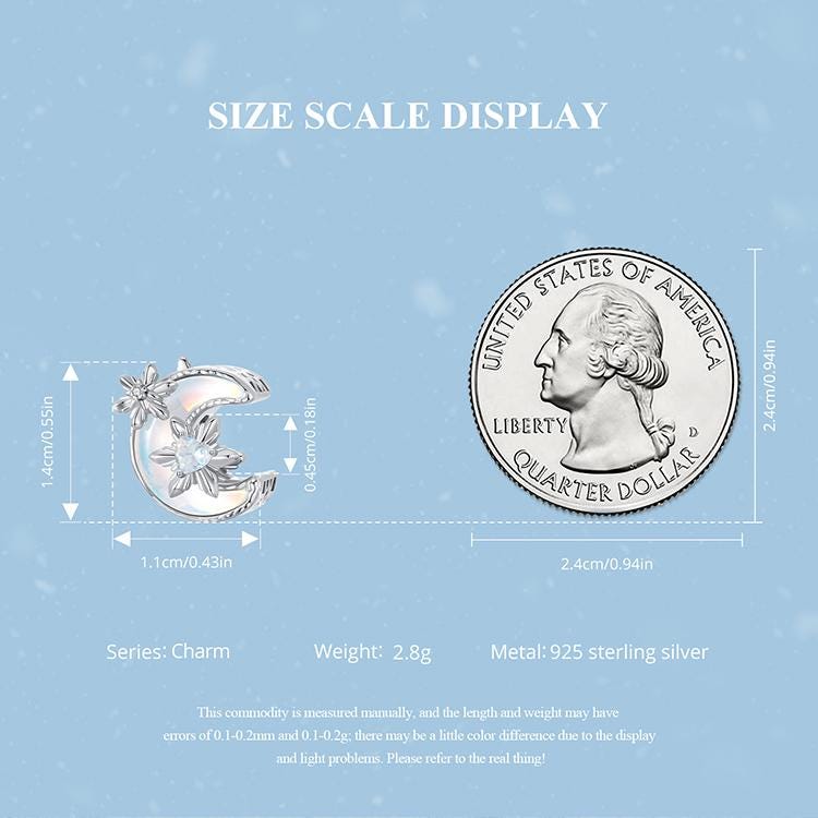 Snow Moon Charm