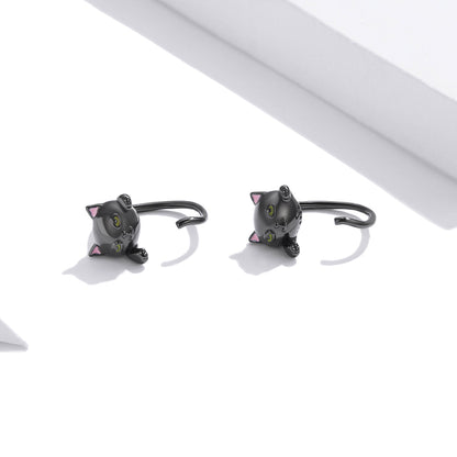 Compact Cat Earrings