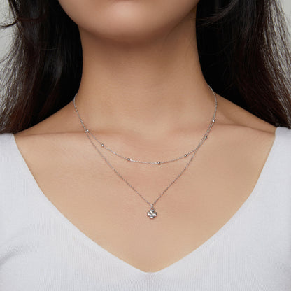 Double-Layer Clover Necklace