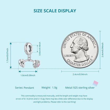 Barbell Pendant Charm