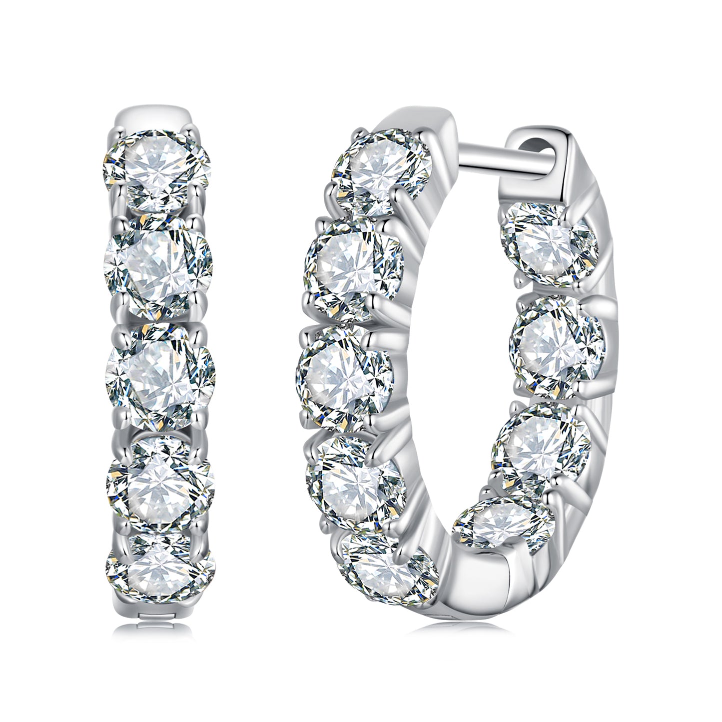 Sparkling Moissanite Ear Climbers