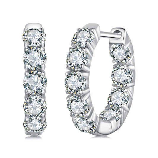 Sparkling Moissanite Ear Climbers