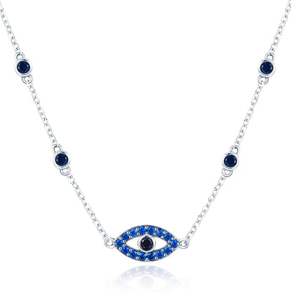 Mystical Eye Sterling Silver Necklace